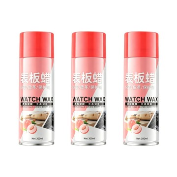 內裝清潔/亮光劑 【PLC】3瓶組 車用內飾皮革鍍膜蠟 300ml 防曝曬 啞光高奢感 鍍膜保養