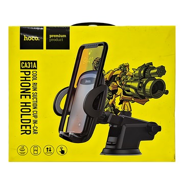 hoco. 浩酷 CA31A 酷跑吸盤式車載手機支架  黑色  1個