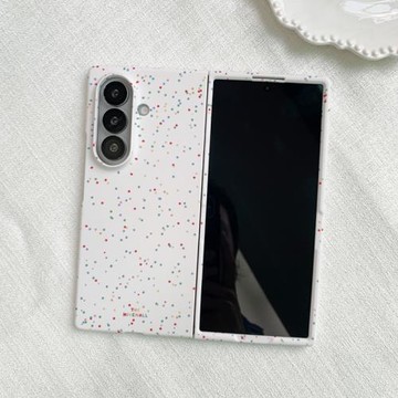彩色波點適用三星ZFold7手機殼fold6女新款Fold5折疊屏W24心系天下W25高級小眾超薄防摔日韓國菲林硬殼