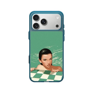 iPhone 17 Pro Max Clear (相機按鈕) 夜幕藍 - Janice Sung - Emerald 翡翠