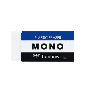 日本 TOMBOW 蜻蜓 MONO 製圖 橡皮擦 塑膠擦 特大 37x14x79mm /個 PE-09A｜領券最高折$220