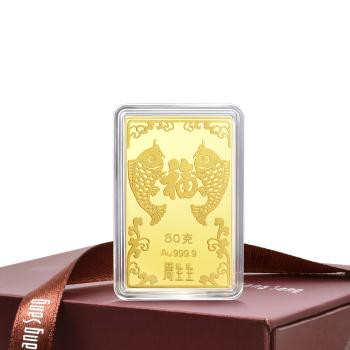 生生有禮 - 「福」50克珍藏黃金金片_計價黃金