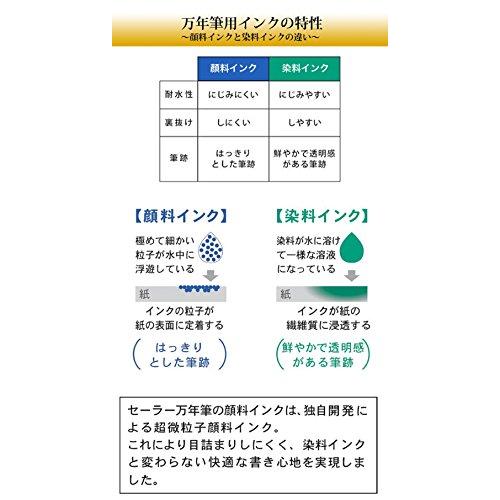 セーラー万年筆 万年筆 顔料カートリッジインク 青墨 13-0604-142