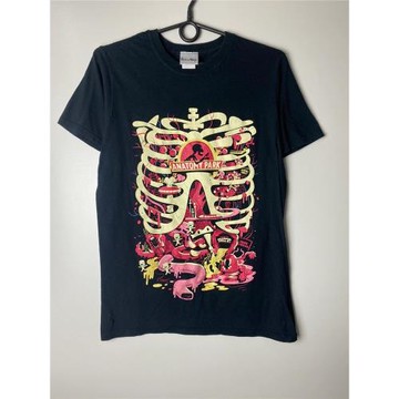 WHO CARE復古大百科 高街美式暗黑瑞克和莫蒂骨頭印花設計圖案T恤