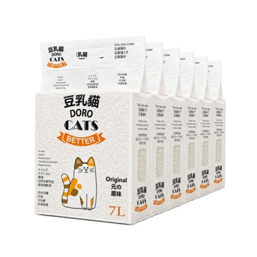 DORO CATS 【6包】日式DORO豆腐貓砂(原味)7L 用過就知道的好品質