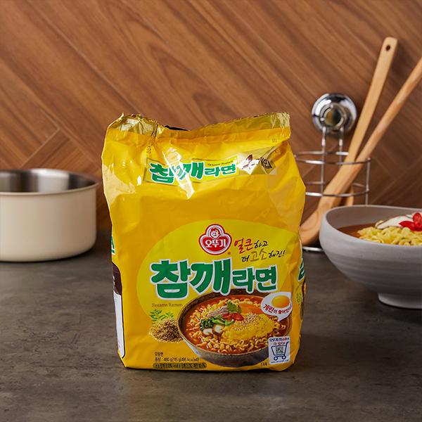 [オットギ] ごまラーメン 115g×4個入りパック 韓国ラーメン インスタントラーメン