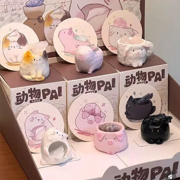 全網超熱門✨限時免運 可愛PAL動物盲盒少女高顏值家居桌面擺件裝飾女生禮物生日禮物 送禮物 交換禮物
