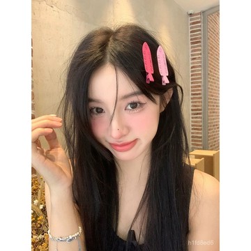 ⭐️髮夾 無痕髮夾 馨幫幫 甜美可愛一字夾邊夾可愛卡通貓咪劉海髮卡無痕粉色髮夾女 髮飾
