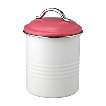 SALUS 佐藤金屬 復古收納罐 粉紅蓋  70ml  1個