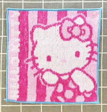【震撼精品百貨】Hello Kitty 凱蒂貓 日本三麗鷗 KITTY小方巾/手帕-雙面#18039 震撼日式精品百貨