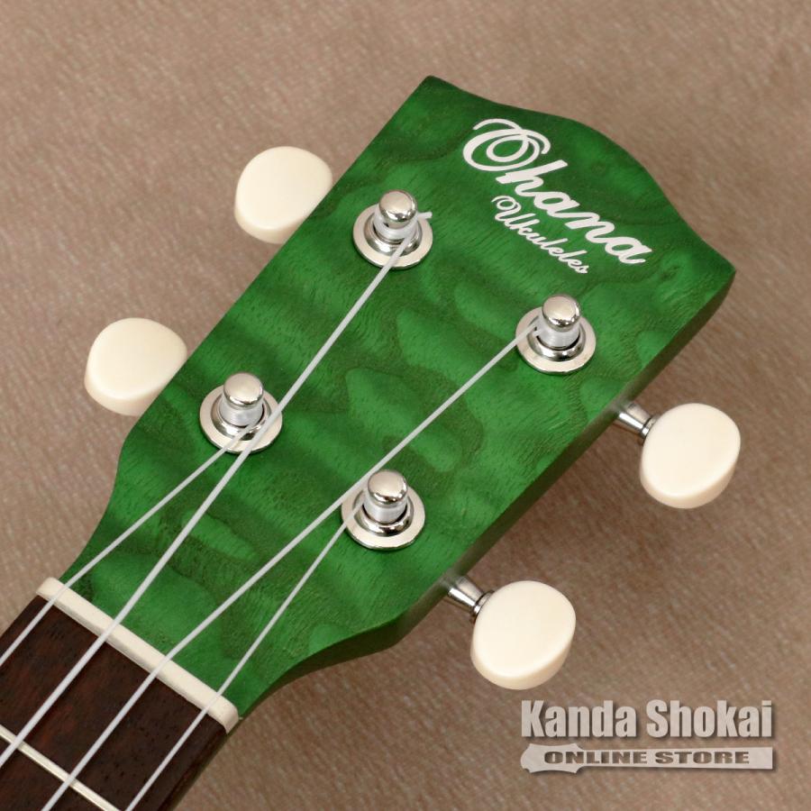 Ohana Ukuleles オハナウクレレ ソプラノサイズ ウィロー Green SK-15W