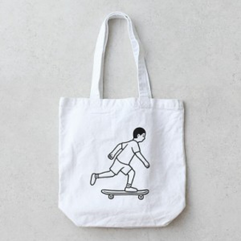 Noritake ノリタケ Tote Bag Skater Boy トートバッグ 白 スケートボード 男の子 イラストレーター 通販 Lineポイント最大1 0 Get Lineショッピング