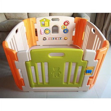 白色嬰兒安全遊戲圍欄HNP-735 韓國製造