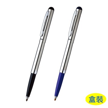 Pentel 飛龍牌 Rolling Writer 不銹鋼鋼珠筆 0.6mm 銀夾 筆蓋式 R460MGX12支入盒裝