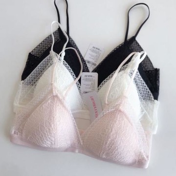 6ixty8ight內衣女無鋼圈蕾絲杯薄款夏款小胸68三角杯文胸br10289