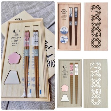 嘻嘻日貨🐾 現貨 日本製 SNOOPY 史努比 夫妻筷 筷架組 餐具組 喬遷禮 新婚禮 伴娘禮 新年禮