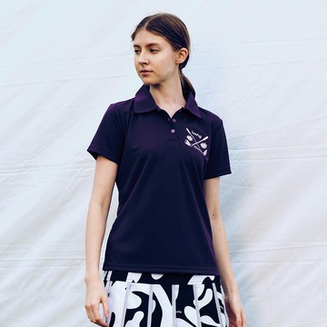 LOCHYCLAN 女士短袖POLO衫(紫) - M