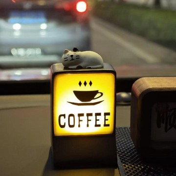 ✨桃園出貨✨美式咖啡小店coffee冰箱貼磁吸咖啡燈牌裝飾發光夜燈ABS裝飾擺件