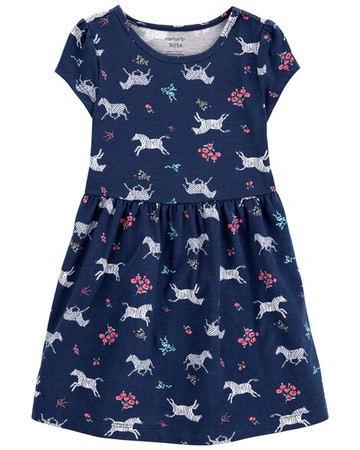 Toddler Zebra Jersey Dress