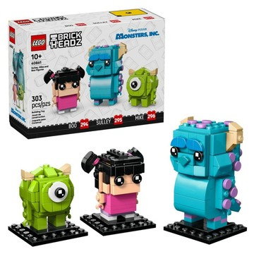 LEGO 大頭系列 毛怪 大眼仔和阿布玩偶 40861  1套