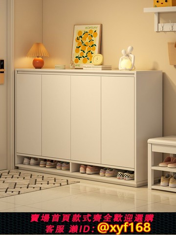 {可打統編 最低價}實木芯鞋柜門口家用新款2024爆款柜室內靠墻大容量儲物柜一體鞋架