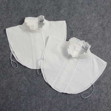 純色假領子女百搭2022新款蕾絲低領衣服神器宮廷花邊蕾絲花邊領子