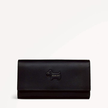 Radley London Womens Leather Puffy Radley - Protect Extra Large Flapover Matinee - Black