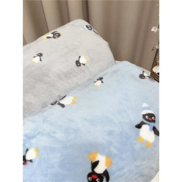 pingu呆萌企鵝|卡通加厚法蘭絨休閑空調保暖舒適蓋毯宿舍可愛蓋毯