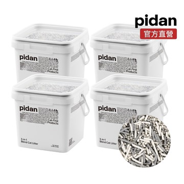 pidan 寵物貓砂│【3in1】原味豆腐&球形膨潤土&活性炭豆腐 - 三合一混合貓砂 - 5.2kg 超值4桶裝