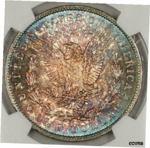 アンティークコイン NGC PCGS 1885-O Morgan Silver Dollar Coin Gorgeously Toned MS-63