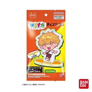日本Bandai-鏈鋸人入浴劑(附塑膠立牌)(限量)X4 (採隨機出貨)