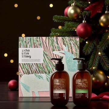 [快速出貨]【茶籽堂】清新舒適常伴左右🎁胭脂馬版畫｜飯店經典洗沐禮盒 附禮袋