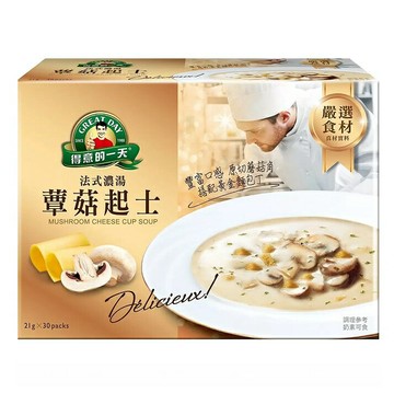 [COSCO代購6] C306692 GREAT DAY 法式濃湯-蕈菇起士口味 21公克X30包入