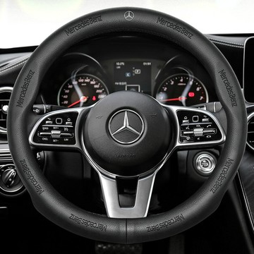 Benz/賓士方向盤套真皮C200L E300L GLA GLC GLE CLAR級汽車把套