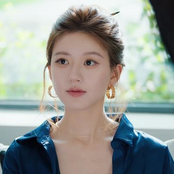 許我耀眼趙露思同款耳環穿搭級感少女黃金色銀色耳釘大氣質閨蜜
