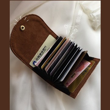 𝑳𝒖𝒄𝒌𝒚 𝒑𝒂𝒄𝒌✨超薄新款ins卡夾簡約複古多卡位證件卡套風琴卡片包卡包女式小巧