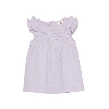 Brands4kids 素面圓領紗布紫色無袖洋裝_Enfant系列