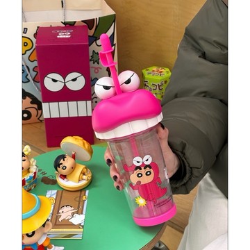 隔日到 ☆小B之都☆蠟筆小新 正版授權 SIPPY CUP 立體吸管杯 美國Tritan材質