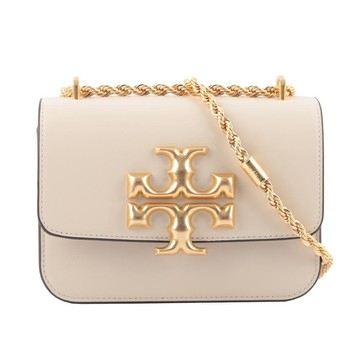 TORY BURCH Eleanor 大標誌翻蓋小款二用包(白色)