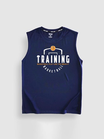 男子運動背心無袖t恤排汗吸濕速干寬鬆透氣DIY定制籃球投籃訓練服【步行者戶外生活館】