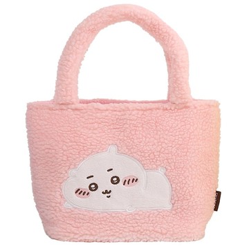 吉伊卡哇CHIIKAWA絨毛小提袋 - 吉伊卡哇款(粉)