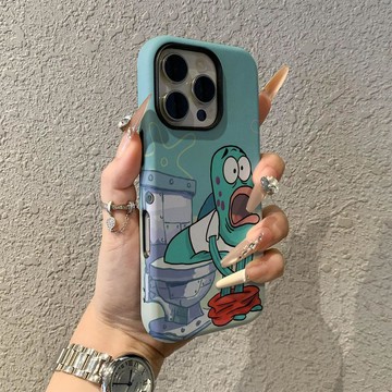 比奇堡適用蘋果17promax手機殼iPhone16pro卡通15pro女13可愛14新