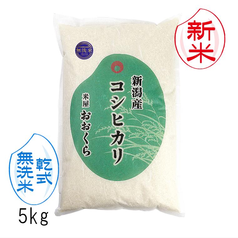 お米 5kg  新潟県産 コシヒカリ （ 令和5年産 ） 5kg  新潟 贈り物 米