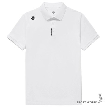 Descente 迪桑特 短袖上衣 男裝 短袖Polo衫 白【運動世界】SQ323UPS71-WHT0