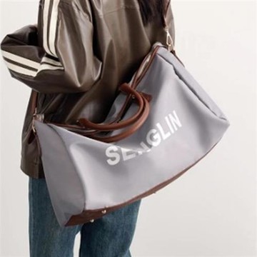 【米蘭精品】旅行袋牛津紡手提包-休閒字母印花側背男女包包5色m1ad19