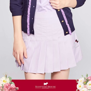 【SCOTTISH HOUSE】 浪滿紫前中百褶短裙 CGT22164