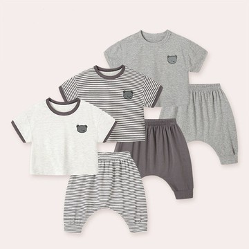 Mimo⭐夏季薄款傢居服套裝寶寶夏裝透氣睡衣柔軟空調服