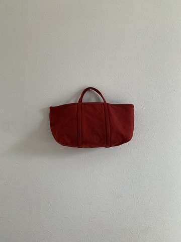 帆布 橫長型 TOTE (S) 蘇芳