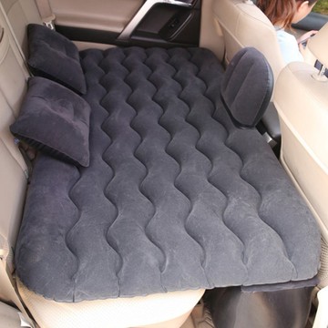 Justin & Chloe 車宿露營用充氣床墊 + 長型支撐塊組合  黑色  1套