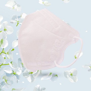 麗正 兒童3D醫用口罩(潔淨白)細耳帶-50入/單片包裝